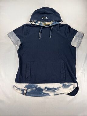 Triple Five Soul Men’s Blue Short Sleeve Hoodie M Streetwear